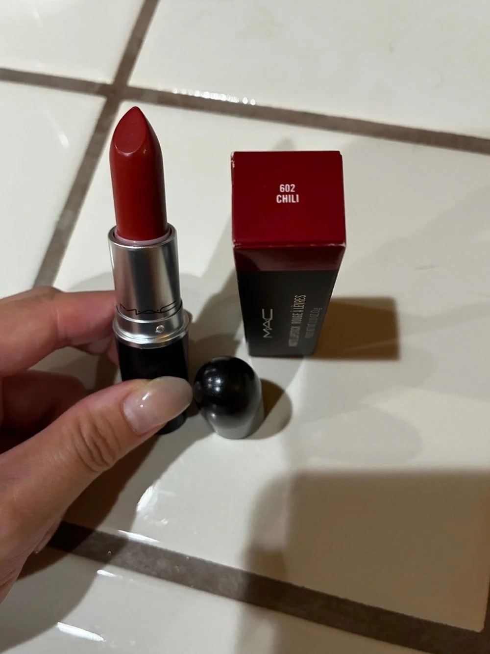 MAC Cosmetics Lipstick 602 Chili - Bold Classic Red